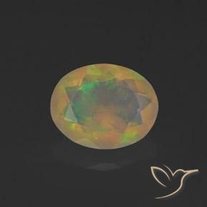 1.07ct Natural Multicolorido Opala, oval, Transparente