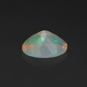 Opala multicolorido natural 1,08ct, corte oval, transparente