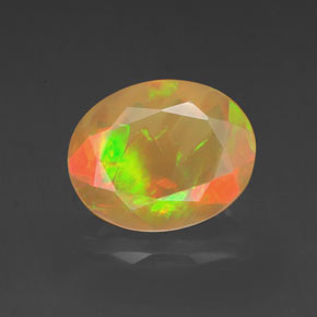 Opala multicolorido natural 1,50ct, transparente, transparente/translúcido