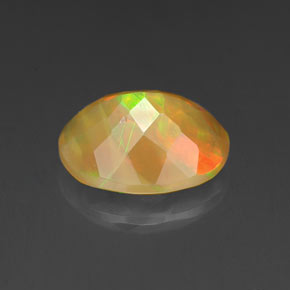 Opala multicolorido natural 1,50ct, transparente, transparente/translúcido