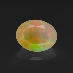 Opala multicolorido natural 1,22ct, transparente, transparente/translúcido
