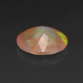 Opala multicolorido natural 1,40ct, corte oval, transparente