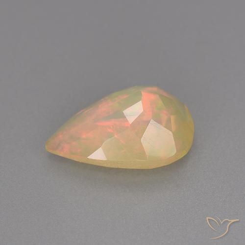 Opala Multicolorido Natural 1.12ct, Formato de pêra, Transparente