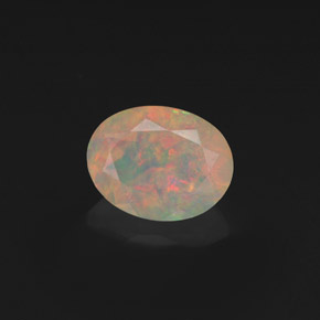 Opala multicolorido natural 1,19ct, transparente, transparente/translúcido