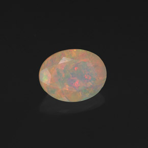 Opala multicolorido natural 1,19ct, transparente, transparente/translúcido