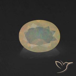 1.02ct Natural Multicolorido Opala, oval, Transparente