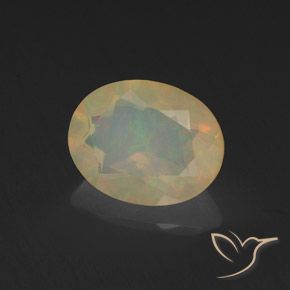 Opala Multicolorido Natural 1.02ct, oval, Transparente