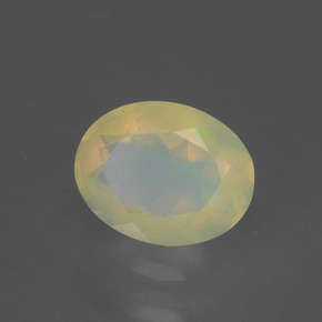 Opala multicolorido natural 1,18ct, corte oval, translúcido