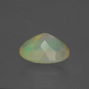 Opala multicolorido natural 1,18ct, corte oval, translúcido