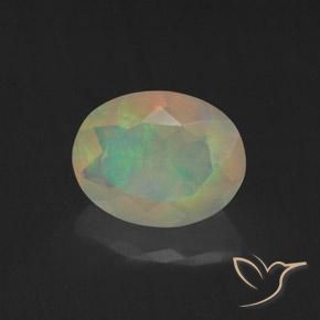 Opala Multicolorido Natural 1.16ct, oval, Transparente