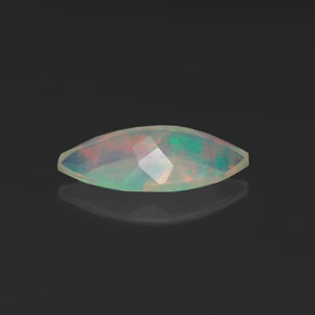 Opala multicolorido natural 0,97ct, marquise, transparente