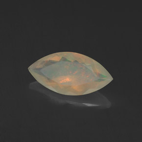 Opala multicolorido natural 0,88ct, marquise, transparente