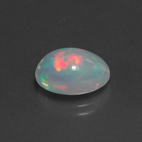 Opala multicolorido natural 2,46ct, corte oval, transparente