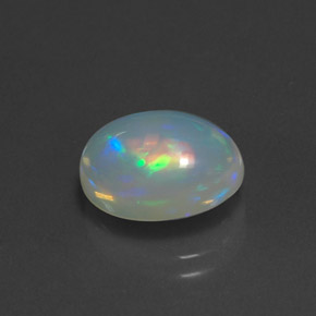 Opala multicolorido natural 2,90ct, corte oval, transparente