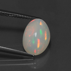 Opala multicolorido natural 2,98ct, transparente, transparente/translúcido