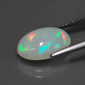 Opala multicolorido natural 2,57ct, transparente, transparente/translúcido