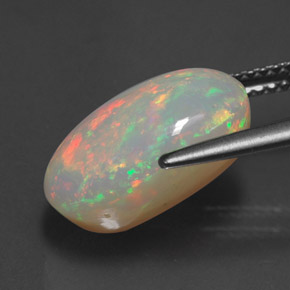 Opala multicolorido natural 4,88ct, transparente, transparente/translúcido