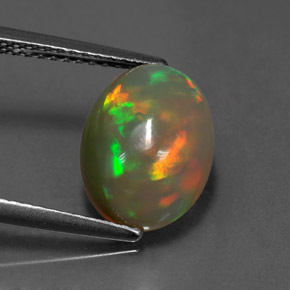 Opala multicolorido natural 2,62ct, transparente, transparente/translúcido