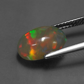 Opala multicolorido natural 2,62ct, transparente, transparente/translúcido