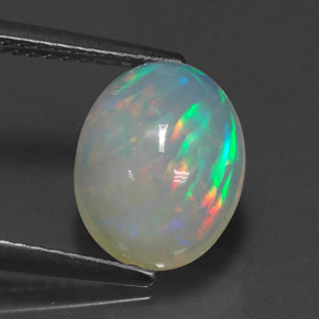 Opala multicolorido natural 1,98ct, transparente, transparente/translúcido