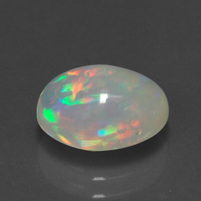 Opala multicolorido natural 1,98ct, transparente, transparente/translúcido
