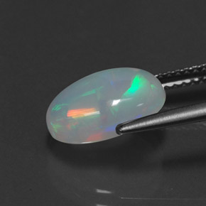 Opala multicolorido natural 2,35ct, transparente, transparente/translúcido