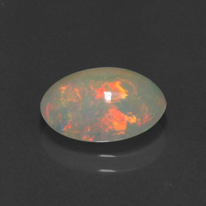 Opala multicolorido natural 2,23ct, transparente, transparente/translúcido