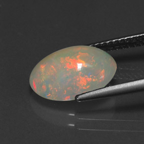 Opala multicolorido natural 2,23ct, transparente, transparente/translúcido