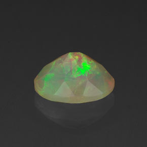 Opala multicolorido natural 0,87ct, transparente, transparente/translúcido