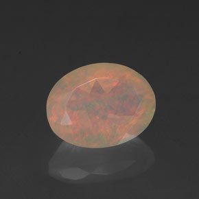 Opala multicolorido natural 0,89ct, transparente, transparente/translúcido