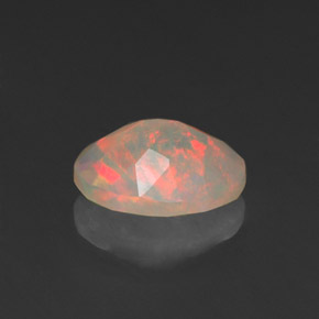 Opala multicolorido natural 0,76ct, transparente, transparente/translúcido