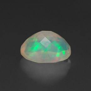 Opala multicolorido natural 0,96ct, transparente, transparente/translúcido