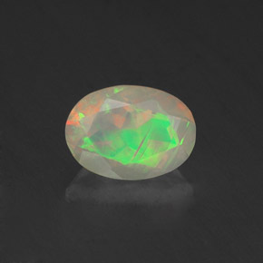 Opala multicolorido natural 0,67ct, transparente, transparente/translúcido