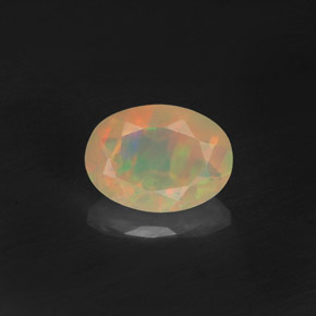 Opala multicolorido natural 0,50ct, transparente, transparente/translúcido