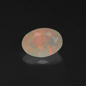 Opala multicolorido natural 0,49ct, transparente, transparente/translúcido