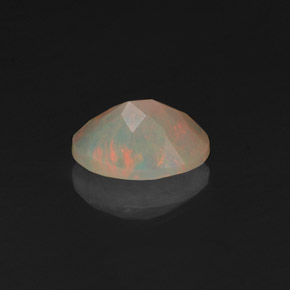 Opala multicolorido natural 0,49ct, transparente, transparente/translúcido