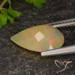 Opala Multicolorido Natural 1.75ct, Formato de pêra, Transparente