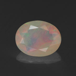 Opala multicolorido natural 1,13ct, transparente, transparente/translúcido