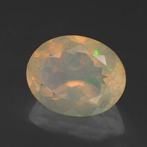 Opala multicolorido natural 1,79ct, corte oval, translúcido