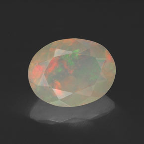 Opala multicolorido natural 1,12ct, transparente, transparente/translúcido