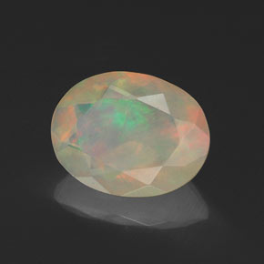 Opala multicolorido natural 1,12ct, transparente, transparente/translúcido