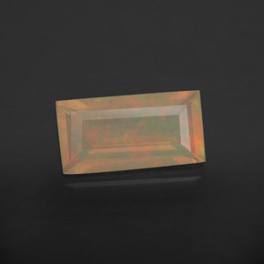 Opala multicolorido natural 1,55ct, transparente, transparente/translúcido