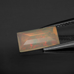 Opala multicolorido natural 1,55ct, transparente, transparente/translúcido