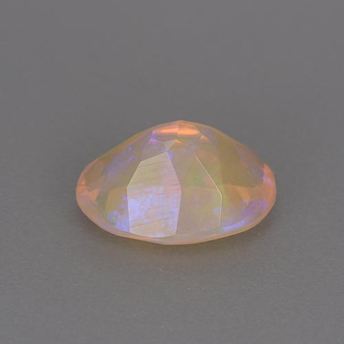 Opala multicolorido natural 1,18ct, corte oval, transparente