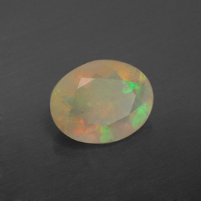 Opala multicolorido natural 1,10ct, transparente, transparente/translúcido