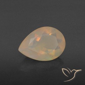 Opala Multicolorido Natural 1.26ct, Formato de pêra, Transparente