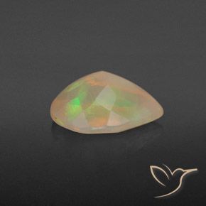 Opala Multicolorido Natural 1.26ct, Formato de pêra, Transparente