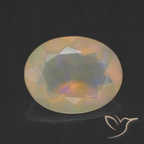 1.37ct Natural Multicolorido Opala, oval, Transparente