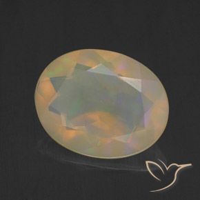 Opala Multicolorido Natural 1.37ct, oval, Transparente