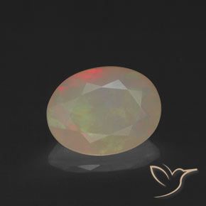 1.14ct Natural Multicolorido Opala, oval, Translúcido